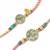 bhaiya bhabhi designer rakhi set with roli chawal and raksha bandhan card