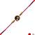 krishna flute designer rakhi with roli chawal and raksha bandhan card
