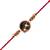 krishna flute designer rakhi with roli chawal and raksha bandhan card
