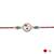 evil eye designer rakhi with roli chawal and raksha bandhan card