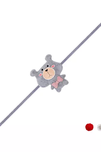 kids cartoon rakhi with roli chawal and raksha bandhan card