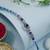 blue stone designer rakhi with roli chawal and raksha bandhan card