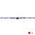 blue stone designer rakhi with roli chawal and raksha bandhan card