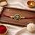 om designer rakhi with roli chawal and raksha bandhan card