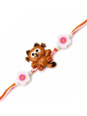 kids cartoon rakhi with roli chawal and raksha bandhan card 2