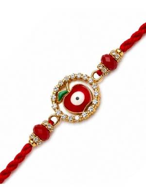 evil eye designer rakhi with roli chawal and raksha bandhan card 2