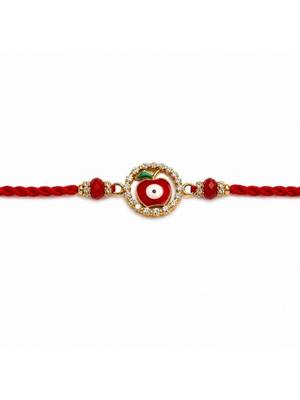 evil eye designer rakhi with roli chawal and raksha bandhan card 3