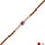 rudraksha designer rakhi with roli chawal and raksha bandhan card