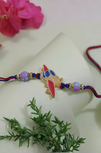 kids cartoon rakhi with roli chawal and raksha bandhan card