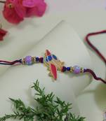 kids cartoon rakhi with roli chawal and raksha bandhan card