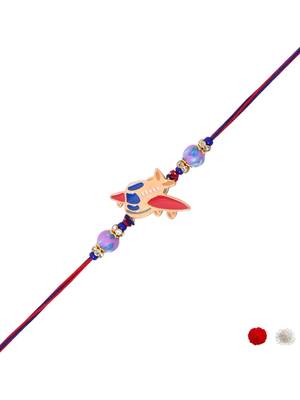 kids cartoon rakhi with roli chawal and raksha bandhan card 2