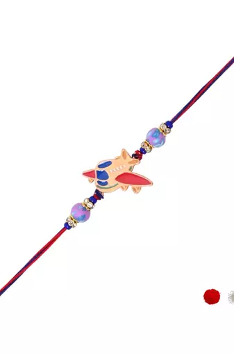 kids cartoon rakhi with roli chawal and raksha bandhan card