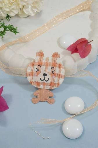 kids cartoon rakhi with roli chawal and raksha bandhan card
