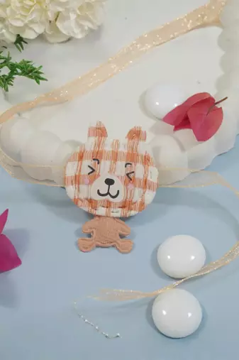 kids cartoon rakhi with roli chawal and raksha bandhan card