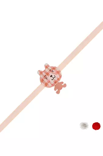 kids cartoon rakhi with roli chawal and raksha bandhan card