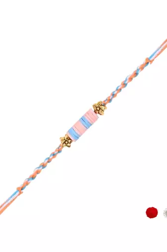 clay kids rakhi with roli chawal and raksha bandhan cards
