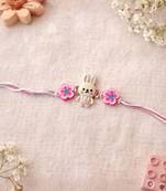 kids rakhi with roli chawal and raksha bandhan cards