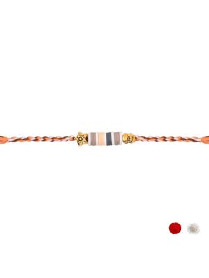 clay kids rakhi with roli chawal and raksha bandhan cards 3