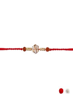 designer om rakhi with roli chawal and raksha bandhan cards 3