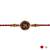 designer om rakhi with roli chawal and raksha bandhan cards