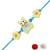 kids rakhi with roli chawal and raksha bandhan cards