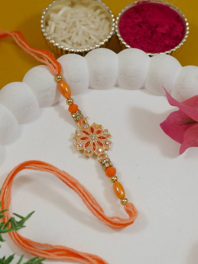 kids rakhi with roli chawal and raksha bandhan cards