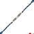 designer blue rakhi with roli chawal and raksha bandhan cards
