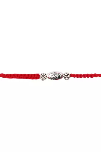 designer om rakhi with roli chawal and raksha bandhan cards
