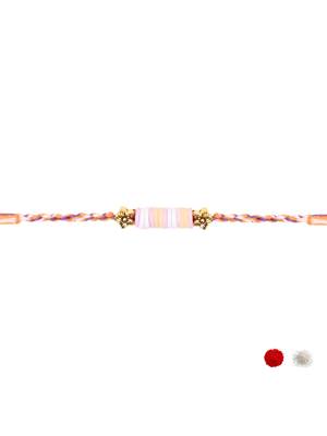 clay kids rakhi with roli chawal and raksha bandhan cards 4