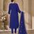 Women’s embroidered unstitched salwar suit dress material with dupatta