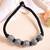 Oxidised Silver Bead Necklace For Women | Black Thread Tribal Choker | Boho Jewellery