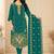 Women’s embroidered unstitched salwar suit dress material with dupatta