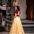 Moonga silk blend Navratri Special Solid Free Size Lehenga Choli with Printed Satin Mirror Dupatta