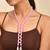 Pink Beaded Long Tassel Necklace For Women | Pearl Drop Designer Fashion Jewellery