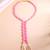 Pink Beaded Long Tassel Necklace For Women | Pearl Drop Designer Fashion Jewellery