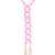 Pink Beaded Long Tassel Necklace For Women | Pearl Drop Designer Fashion Jewellery