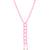 Pink Beaded Long Tassel Necklace For Women | Pearl Drop Designer Fashion Jewellery