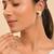 Gold Plated Moon Dangler Earrings For Women | Trendy Drop Earrings