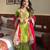 Green georgette party wear embroidery sharara suit set