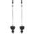 Black Oxidised Silver Chain Ear Cuff Earring For Women | Boho Ear Connector