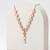 925 Sterling Silver Rose Gold  Modern Minimalist Adjustable Geometric Hexagon Lariat Necklace Set 