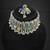 Oxidised Silver Multicolor Choker Necklace Set with Earrings & Maang Tikka for Women, Navratri Garba Jewellery