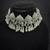 Oxidised Silver Elephant Choker Necklace Set with Earrings for Women, Traditional Tribal Navratri Garba Jewellery