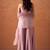 Mauve crunchy beads work kurta palazzo set