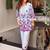Off white cotton printed kurta with pant