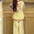 Yellow georgette embroidery lace border work kurta palazzo set