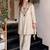 Cream silk crepe heavy thread embroidery work kurta with palazzo