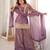 Cream fendy silk blend kurta palazzo set with dupatta