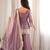 Cream fendy silk blend kurta palazzo set with dupatta
