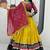 Mustard Rayon Cotton Navratri Lehenga Choli